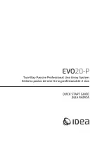 Preview for 1 page of Idea EVO20-P Quick Start Manual