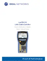 Предварительный просмотр 1 страницы IDEAL Networks LanTEK III Quick Reference Manual