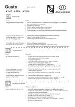 Ideal-Standard A 7817 Series Manual preview