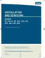 IDEAL Evomax 30 Installation & Servicing Manual preview
