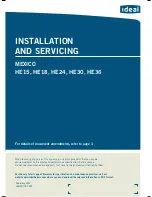 IDEAL he15 Installation And Servicing preview