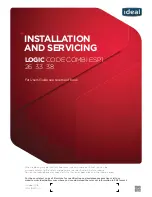 IDEAL LOGIC CODE COMBI ESP1 26 Installation And Servicing preview