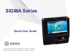 Idemia SIGMA Series Quick User Manual preview