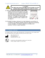 Preview for 4 page of idi Aspect 100-4T G3 Unpacking Instructions