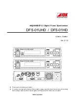 IDK DFS-01UHD User Manual preview