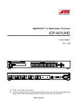 IDK ICP-401UHD User Manual preview