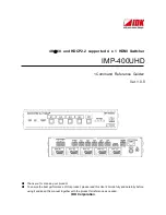 IDK IMP-400UHD Command Reference Manual preview
