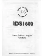 Preview for 3 page of IDS 1600 User Manual