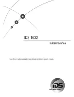 Preview for 1 page of IDS 1632 Installer Manual