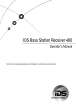 IDS 400 Operator'S Manual предпросмотр