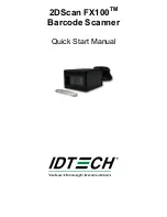 IDTECH 2DScan FX100 Quick Start Manual preview