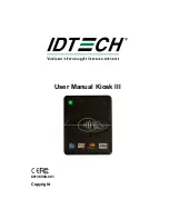 IDTECH Kiosk III User Manual preview