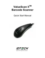 Предварительный просмотр 1 страницы IDTECH ValueScan II Quick Start Manual