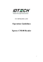 IDTECH Xpress CM100 Operation Manuallines preview