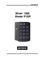 IDTECK Star 100R User Manual предпросмотр