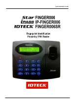 IDTECK Star FINGER006 Quick Installation Manual предпросмотр