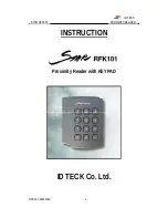 IDTECK Star RFK101 Instruction preview