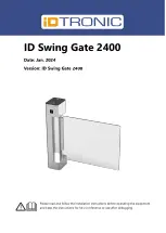 iDTRONIC ID Swing Gate 2400 Manual preview