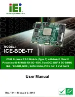 IEI Technology ICE-BDE-T7 User Manual preview