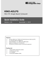 IEI Technology KINO-ADLPS Quick Installation Manual предпросмотр