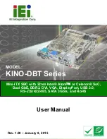 IEI Technology KINO-DBT Series User Manual preview