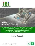 IEI Technology KINO-DQM871 User Manual preview