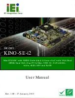 IEI Technology KINO-SE-i2 User Manual preview