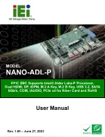 Предварительный просмотр 1 страницы IEI Technology NANO-ADL-P User Manual