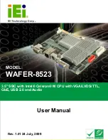 IEI Technology WAFER-8523 User Manual preview