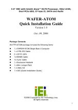 IEI Technology WAFER-ATOM Quick Installation Manual preview