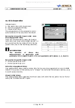 Предварительный просмотр 69 страницы IEMCA KID 80-IV Touch Instruction Manual