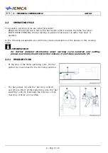 Preview for 12 page of IEMCA KID 80 Manual For Use And Maintenance