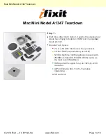 iFixit Mac Mini Model A1347 Teardown Manual preview