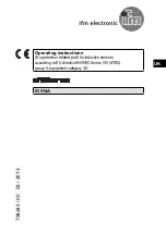 Preview for 1 page of IFM Electronic efector100 GG507S Operating Instructions