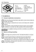 Preview for 6 page of IFM ANT600 Installation Instructions Manual