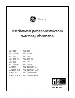 Предварительный просмотр 1 страницы ifs AT1000 Installation & Operation Instructions