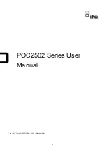 ifs POC2502 Series User Manual preview