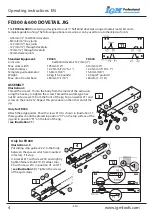 Предварительный просмотр 4 страницы IGM Professional FD300 Operating Instructions Manual