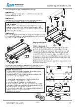 Предварительный просмотр 5 страницы IGM Professional FD300 Operating Instructions Manual