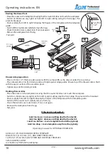 Предварительный просмотр 10 страницы IGM Professional FD300 Operating Instructions Manual