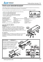 Предварительный просмотр 13 страницы IGM Professional FD300 Operating Instructions Manual