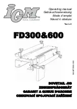 Предварительный просмотр 1 страницы IGM FD300 Operating Manual