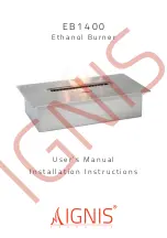 Preview for 1 page of Ignis EB1400 User'S Manual & Installation Instructions