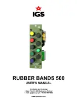 Preview for 1 page of IGS RUBBER BANDS 500 User Manual