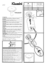 Preview for 1 page of iGuzzini TWILIGHT MIDDLE OF THE NIGHT E024 Installation Instruction