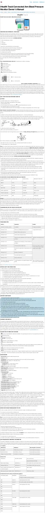 Preview for 1 page of iHealth Track Owner'S Manual