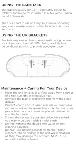 Preview for 3 page of iHome Health POWERUVC II iUV3 Installation Manual