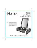 iHome IA100 Quick Start Manual preview