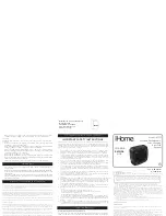 iHome iBT371 User Manual предпросмотр