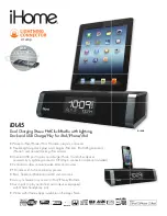 Preview for 1 page of iHome iDL45 Fm Clock Radio